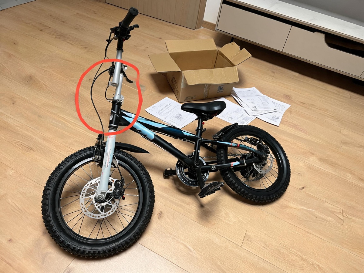 Buyer's photo of the trike as it was unboxed